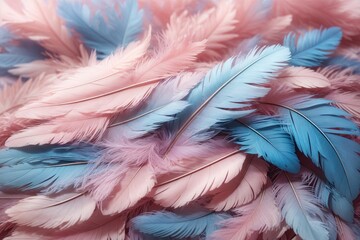Abstract background texture Closeup detail of feathers. ai generative