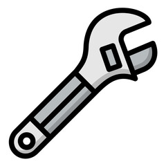 Wrench Vector Icon Design Illustration