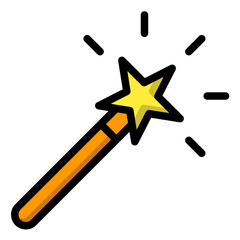 Magic Wand Vector Icon Design Illustration