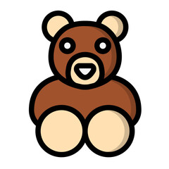 Bear Vector Icon Design Illustration