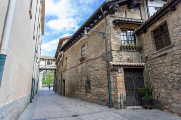 Street in the town of Pamplona