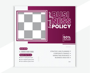 Business Social Media Post Design Template Vector Corporate Poster Banner Design, Real Estate Poster.