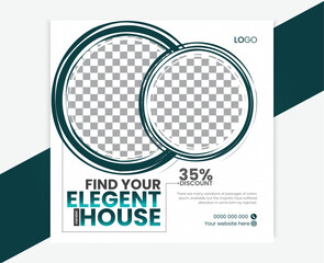 Business Social Media Post Design Template Vector Corporate Poster Banner Design, Real Estate Poster.