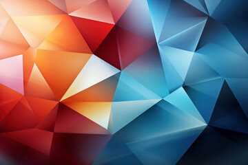 Fototapeta premium abstract background consisting of multi-colored triangles. 3d ilustration