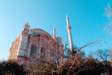 Ortakoy mosque a beautiful white mosque located on the waterfront of Ortak&ouml;y. The port is one of the most popular places in the Bosphorus, Istanbul, Turkey.