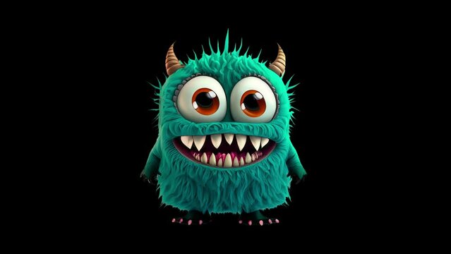 Whimsical FurBuddy Chibi Monster - generative ai , &uuml;retken yapay zeka,
