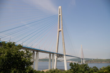 Russian bridge across the Bosphorus Strait East.