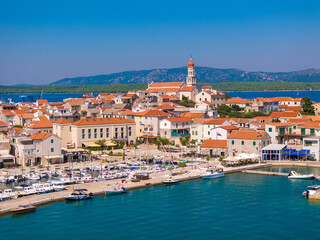 Fototapeta na wymiar Aerial view of Betina town on Murter Island, Croatia