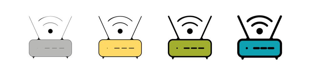 Pictogramme logo et icones symbole connectons internet wifi