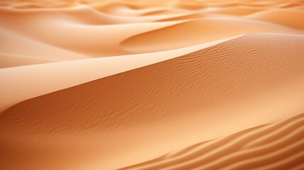 Fototapeta na wymiar 31. Extreme close-up of abstract blurred desert sands, warm terracotta and sandy beige hues, in the style of gradient blurred wallpapers, depth of field, serene visuals, minimalistic simplicity, close