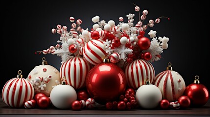 Timeless Holiday Charm with Classic Candy Cane Stripes