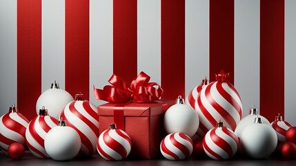 Timeless Holiday Charm with Classic Candy Cane Stripes