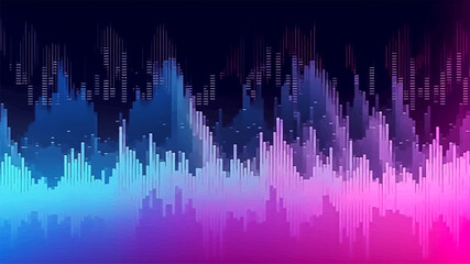 Digital noise gradient, nostalgia vintage 70s, 80s. classic style grid and wave electronic music event background