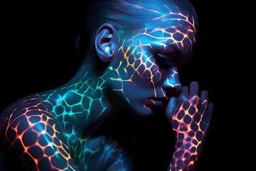 Foto op Plexiglas Neon Bodypainting © Seegraphie