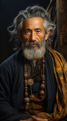 Naklejka premium Asian Man Portrait
