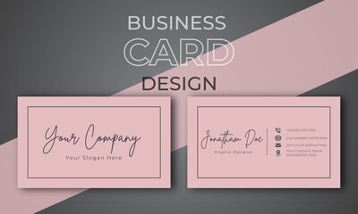 Simple business card template. Clean design
