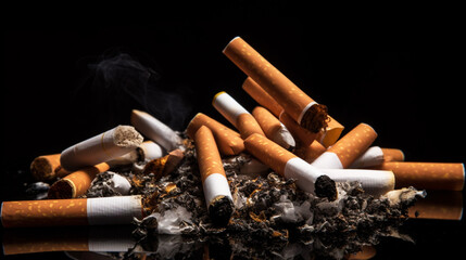 World No Tobacco Day Concept Stop Smoking. Generative Ai