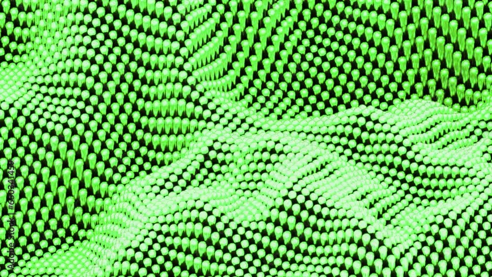 Poster abstract mesh wave pattern of colorful particles. design. moving up and down texture.