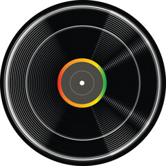 vinyl cd labels, and design vector for music art and album Pro Vector
