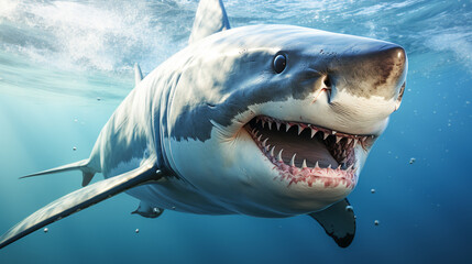 Naklejka premium Shark in its Natural Habitat