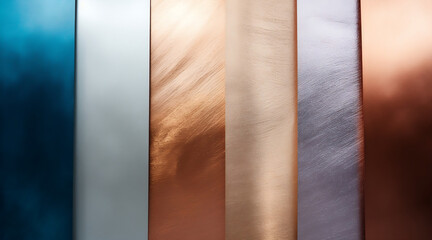 metal background, Vari profili in allumino colorati per serramenti e porte