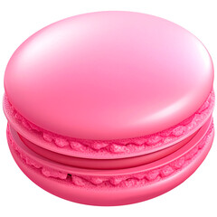 3d macaron in pink color