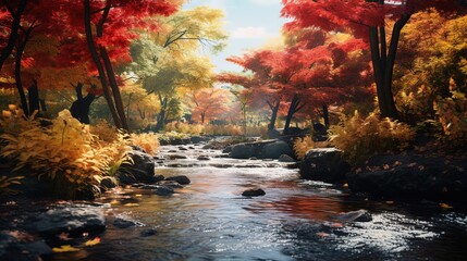Colorful Autumn Showcases the Enchanting Transformation of Nature