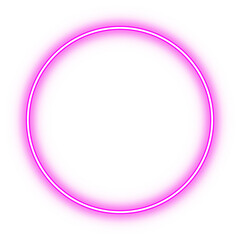 pinkneon glowing circle 