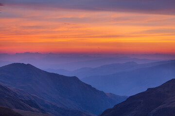 Mountains silhouette