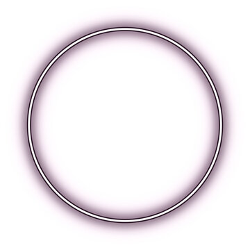 black glowing circle