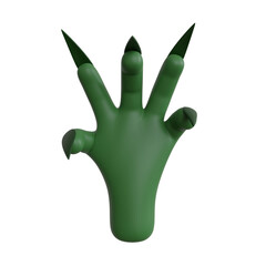 3d render halloween icon with yellow color