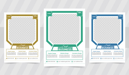business flyer design. creative and commercial flyer template design.
