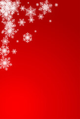 Naklejka na ściany i meble Gray Snow Vector Red Background. Light Silver