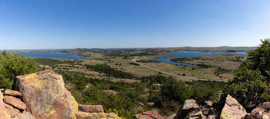 Panoramic View from Top of Mount Scott in Oklahoma