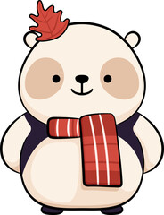 Christmast Cute Bear Cartoon