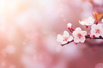 Beautiful spring nature blossom image