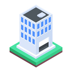 Heres an isometric illustration of building structure 