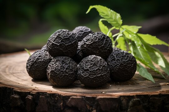 Expensive Forest truffle. Nature food fungus. Generate Ai