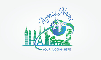 Modern Logo Ideas for Historical Spot Travel Agency or Company. 