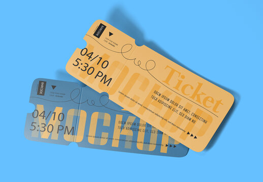 Set Tickets for Events Mockup
