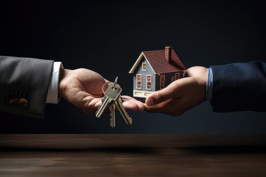 Realistic Home Key Handover A Momentous Occasion in Real Estate Transactions