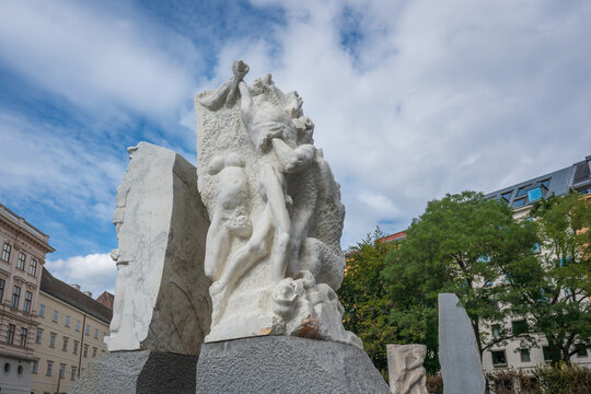 Gate Of Violence Sculpture Part Of The Memorial Against War And Fascism By Alfred Hrdlicka At Albertinaplatz - Vienna, Austria