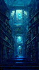 the blue library 