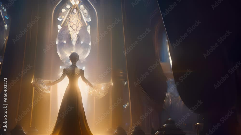 Poster aura mystic energy enveloped alchemist, they meticulously balanced delicate scale between light shad