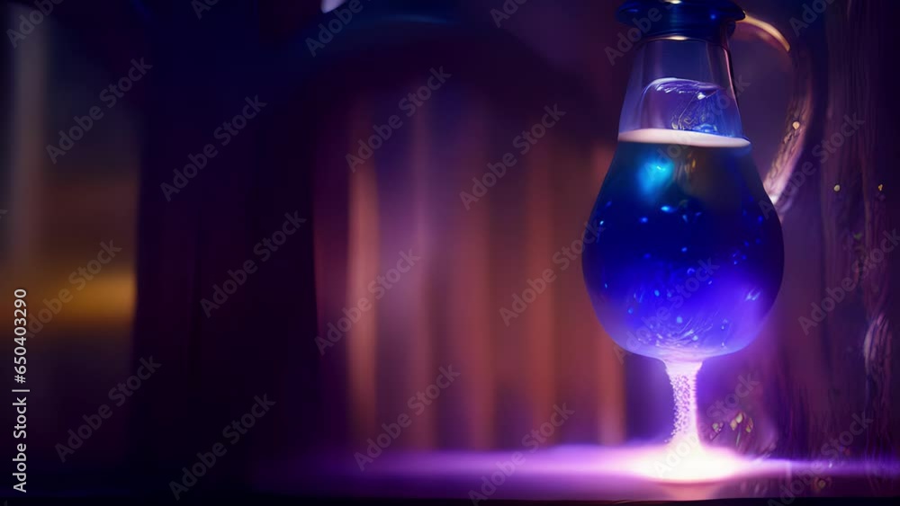 Poster with single sip, astral projection elixir unravels hidden doorways unknown, transforming drinkers pe