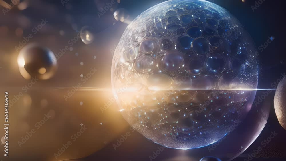 Poster within hazy depths truth, shapes symbols take form, representing pure essence abstract magical conce