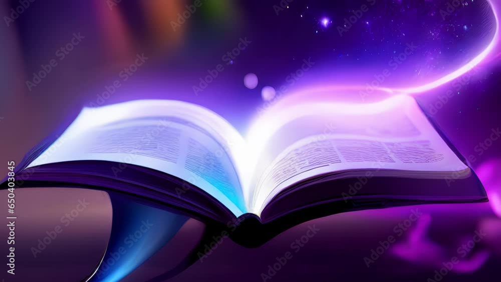 Poster knowledge possesses iridescent glow that illuminates words, showcasing abstract effect ethereal disp
