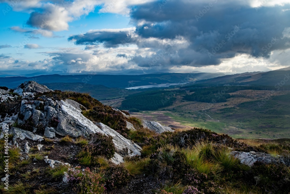 Canvas Prints Scenic view of  The Highlands of Scotland during a cloudy weather