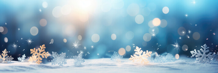 Fototapeta na wymiar Winter background image for christmas with copy space