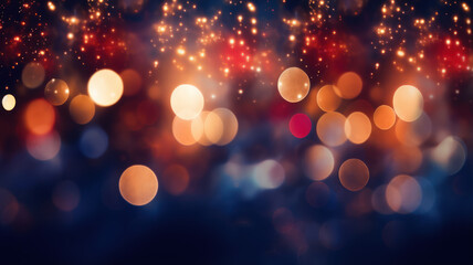 Fototapeta premium Elegant Rounded Bokeh Lights for the Holidays